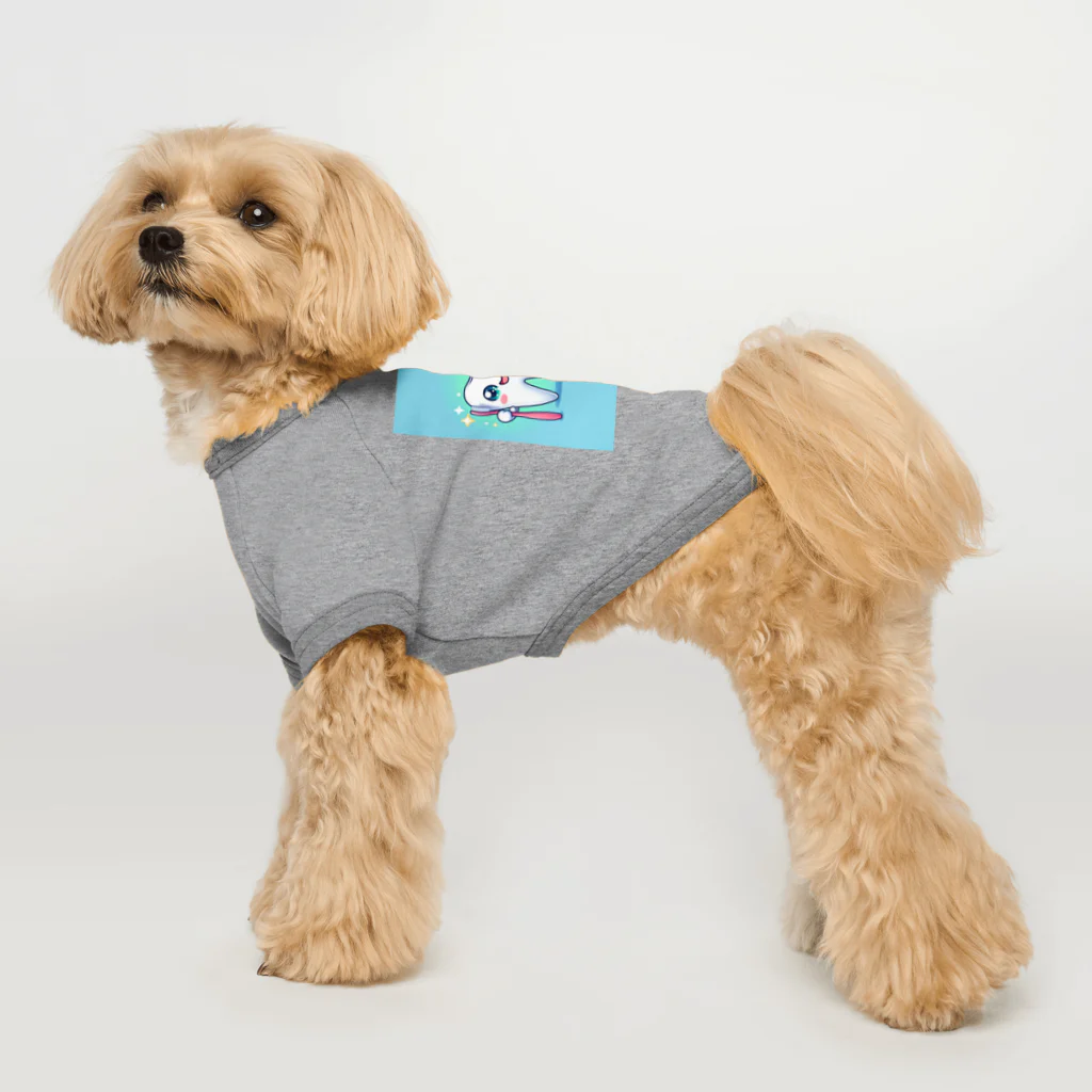 kuma310のカワイイ歯のキャラクターが登場！ Dog T-shirt