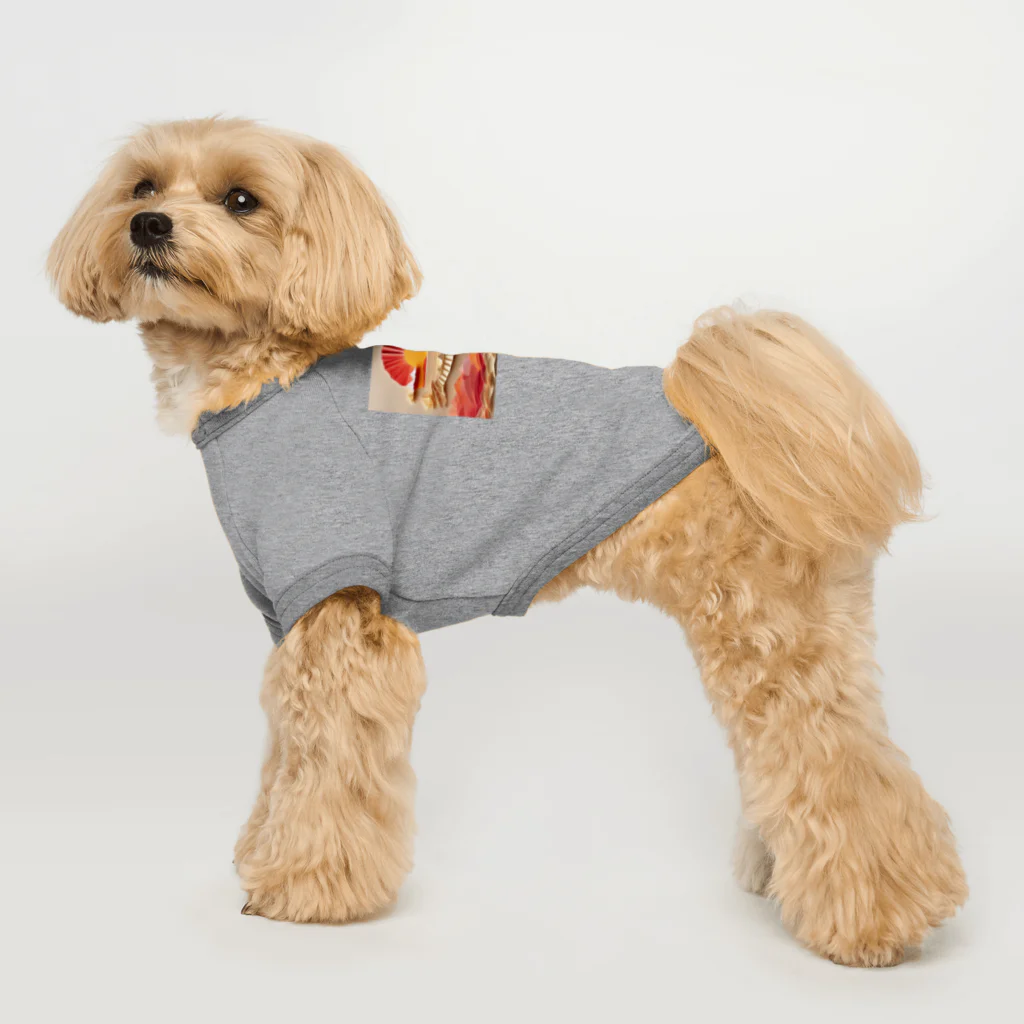 クロスクリエイティブの美ら島のサンライズ Dog T-shirt