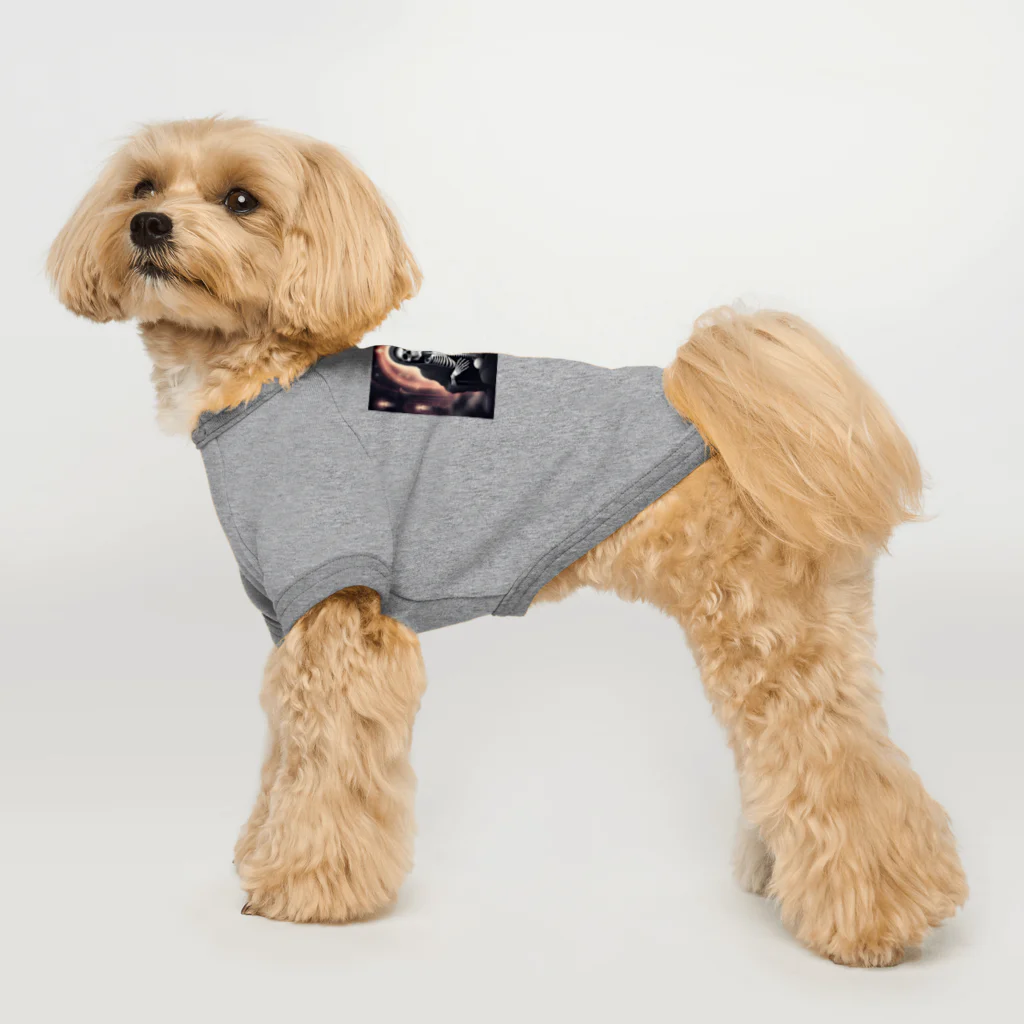 かるるんショップのスケルトン　見えた未来の保証は致し兼ねる Dog T-shirt