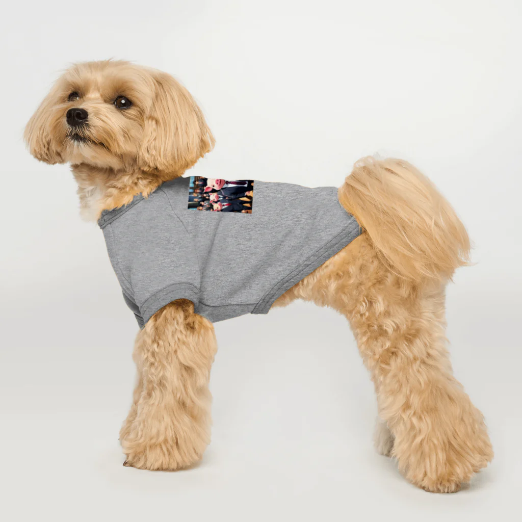 MTHの会社のりーだーしっぷちーむにするみにぶた参加 Dog T-shirt