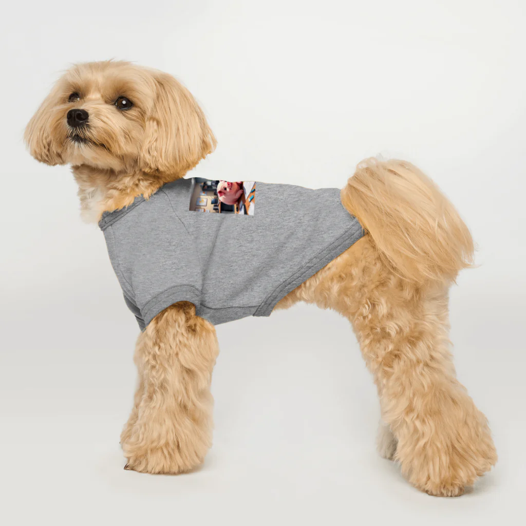 MTHの社内のたすくのすけじゅーりんぐをうみにぶた行 Dog T-shirt