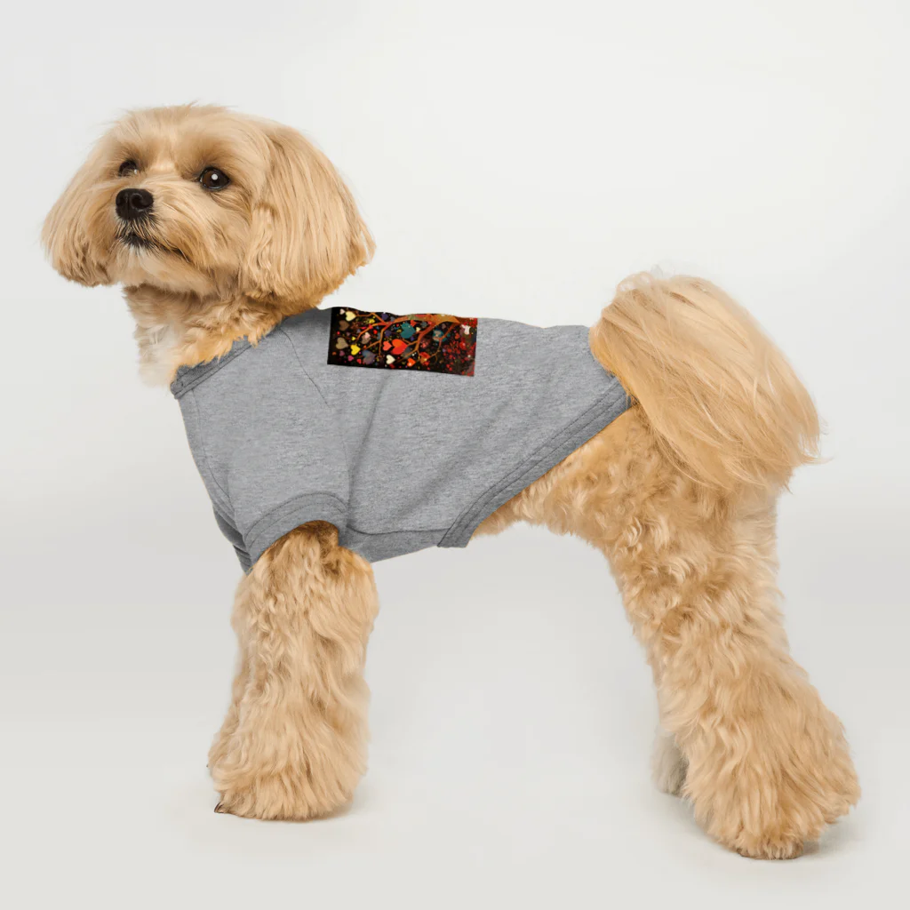 AQUAMETAVERSEのハートのなる木愛のメﾂセージ　なでしこ1478 Dog T-shirt