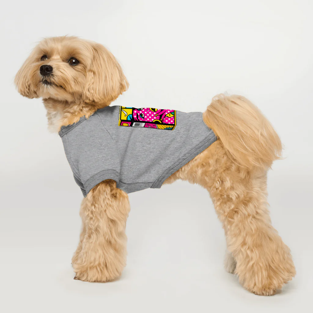 わっふるアートのネオ・シガレットボックス Dog T-shirt