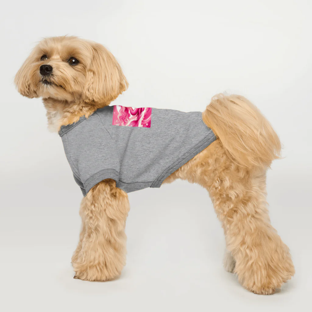 pinkgalmermaidのピンク　マーメイド　サーフィン Dog T-shirt