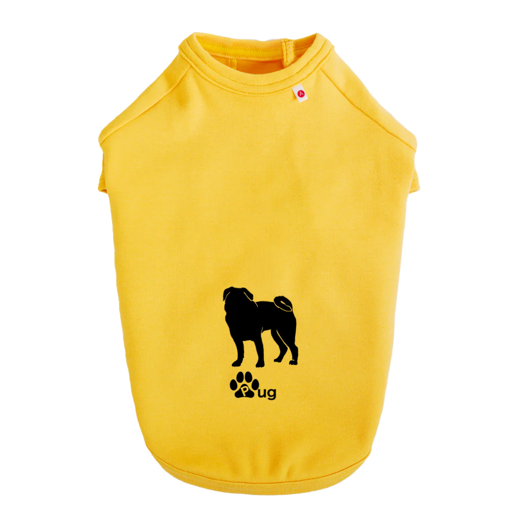 bow and arrow のパグ犬 Dog T-shirt