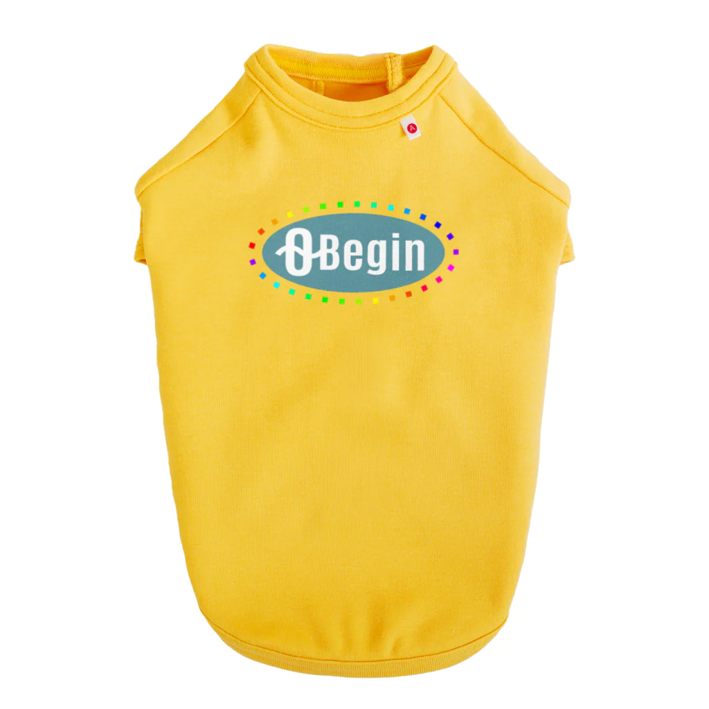 [0~Begin]の[0~Begin]ロゴプリント Dog T-shirt