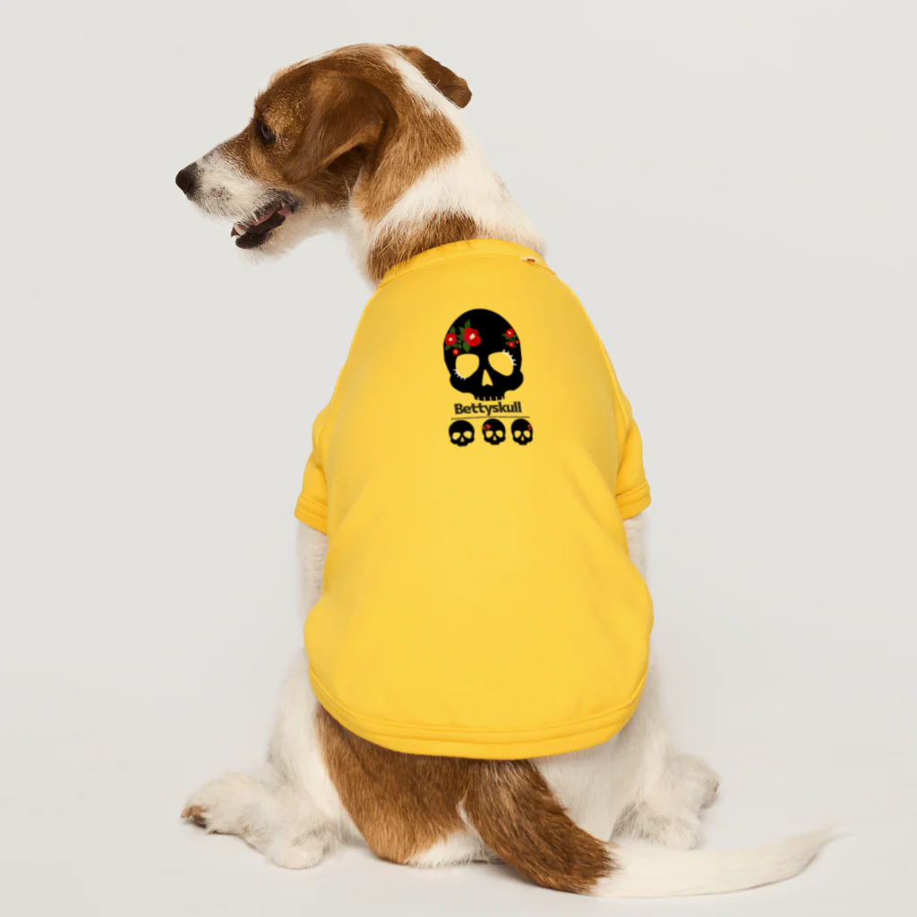yuki-tsubakiのBetty skull  Dog T-shirt