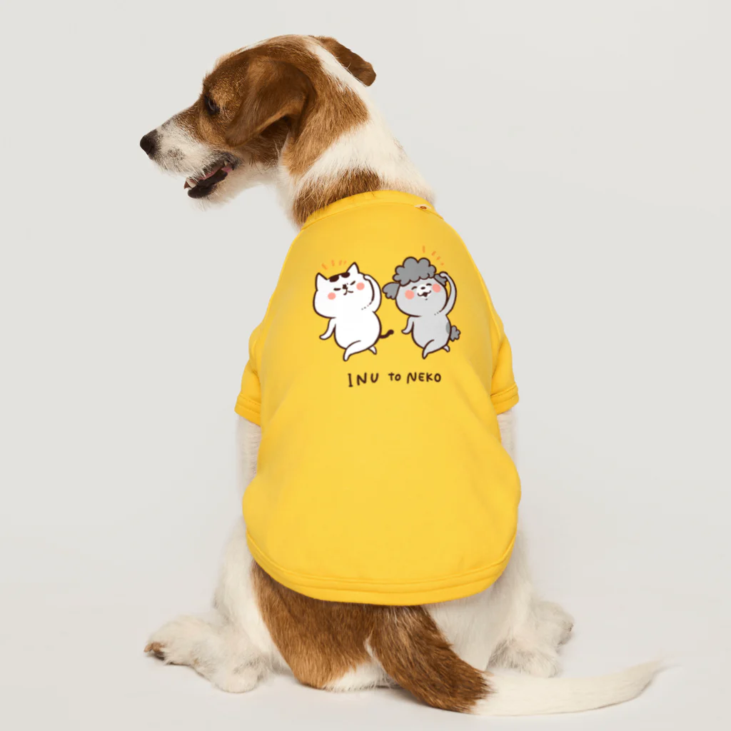 hidekiccanの犬と猫 Dog T-shirt