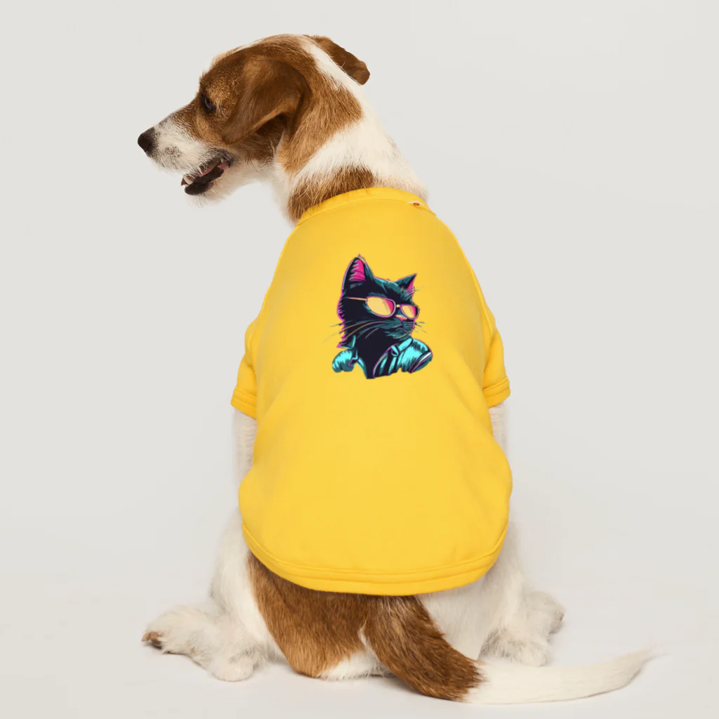 kanasuke5290のネオンキャット Dog T-shirt