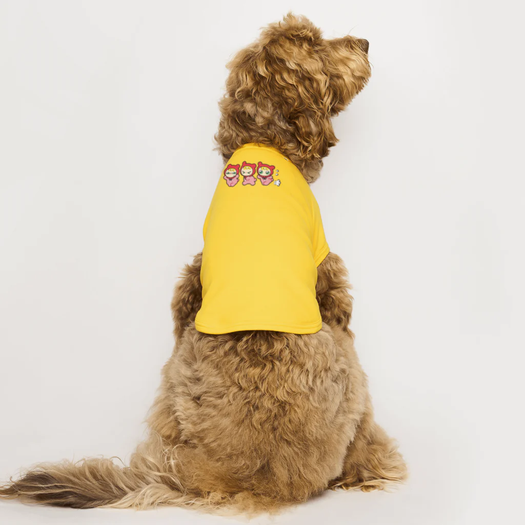 ユタカのてでべびちゃんショップの走るてでべびちゃん Dog T-shirt