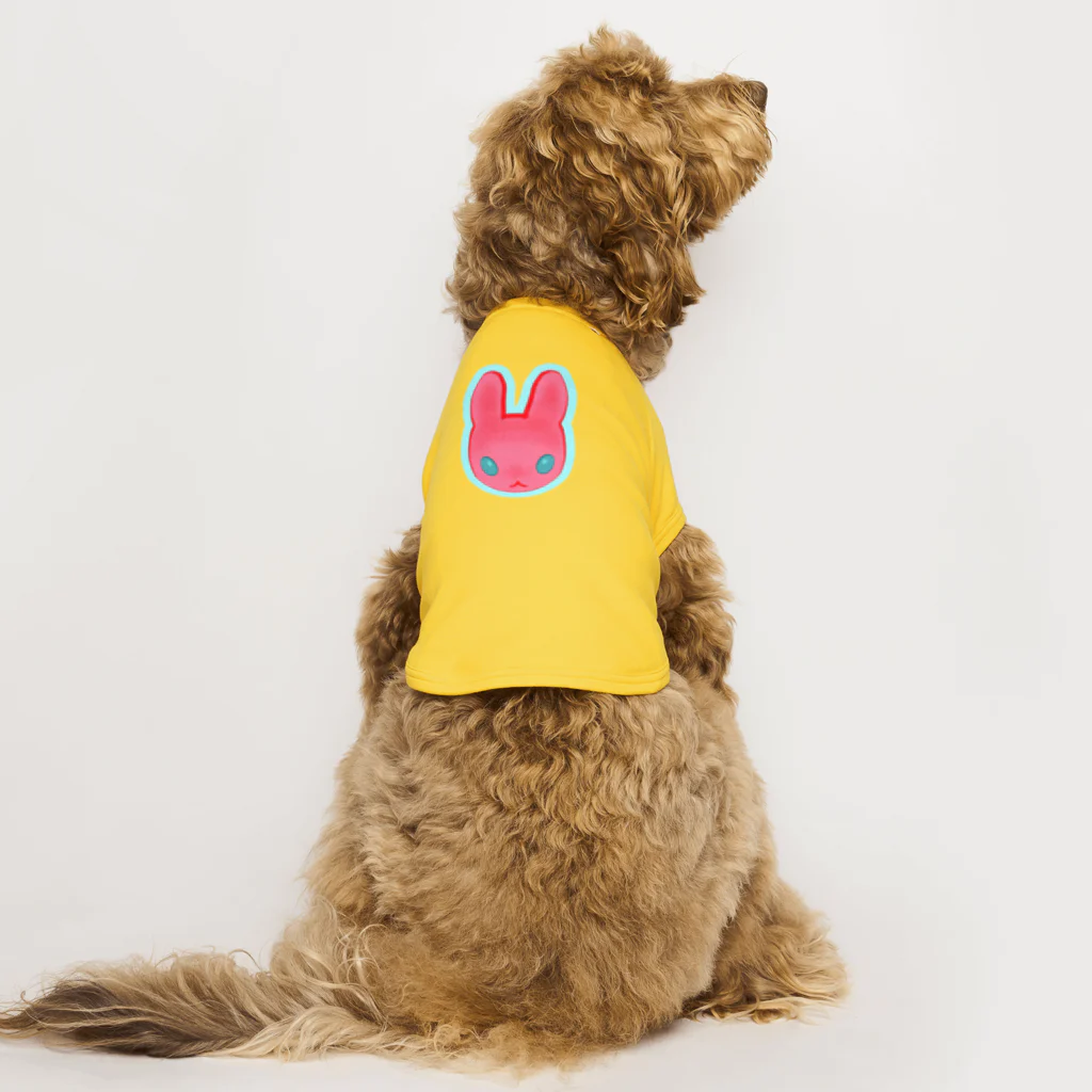 ✨🌈✨ユラクラカン🇯🇵 ✨🌈✨のつよつよ！ピンクのうさぎさん！ Dog T-shirt