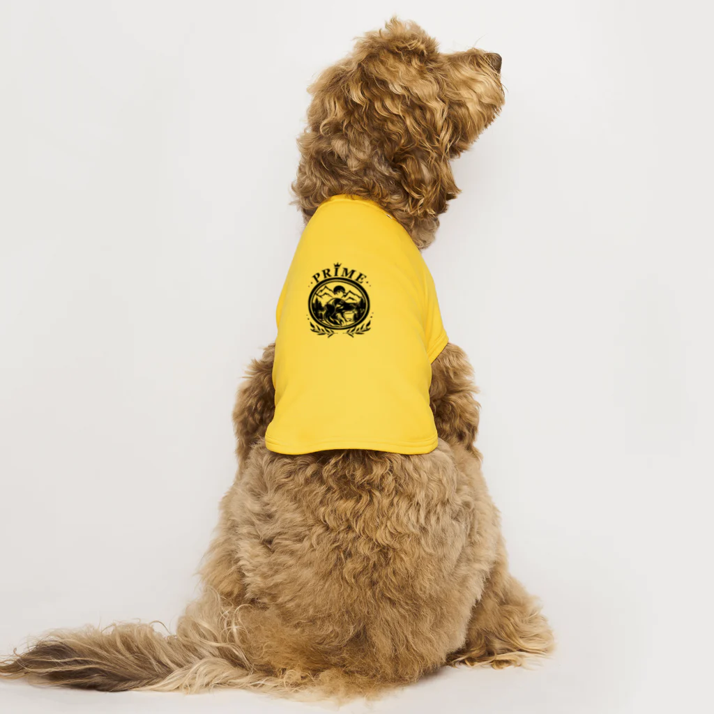 -BRIGHTS-の【愛犬用】ワンちゃん最高！なアウトドア風 PRIME ドッグTシャツ Dog T-shirt