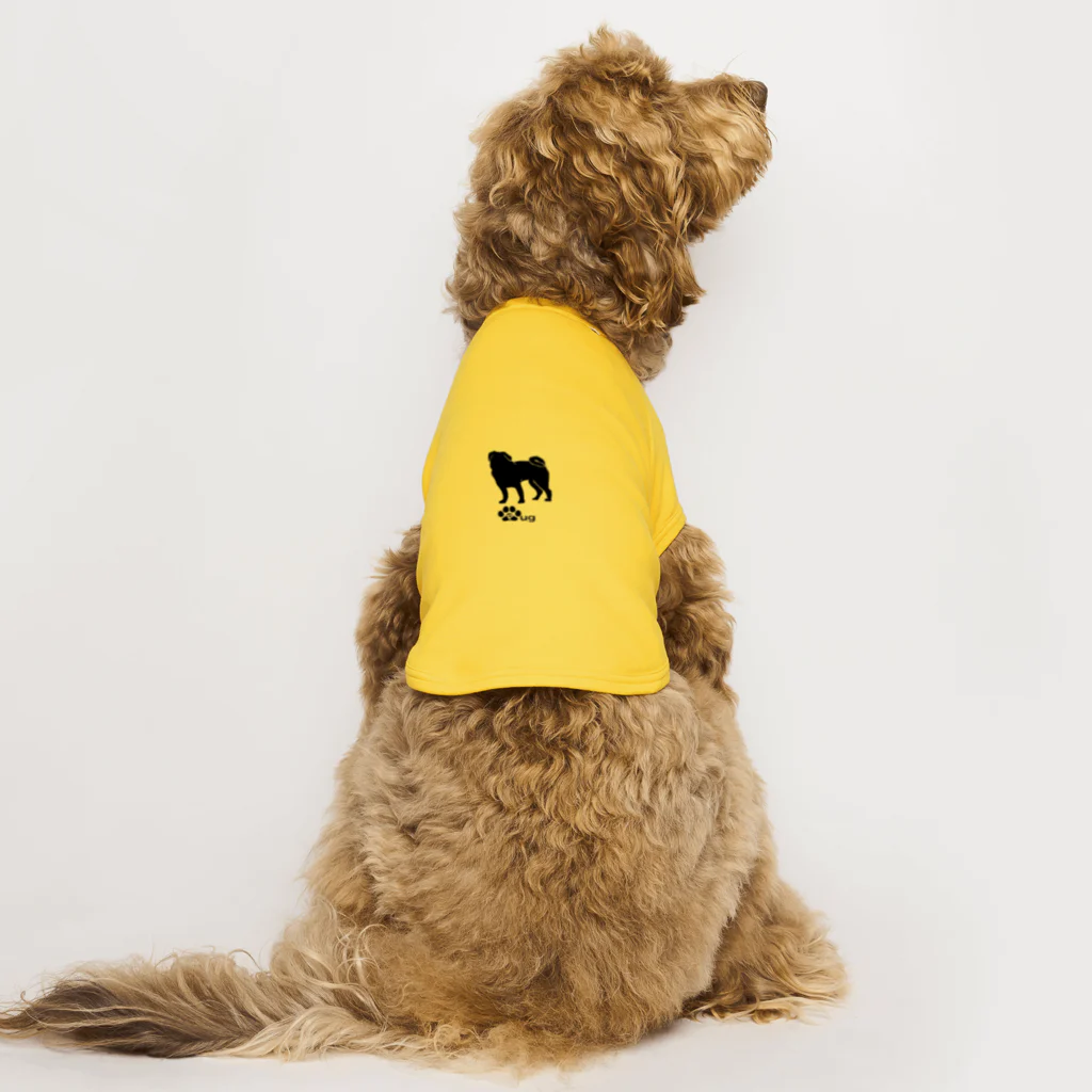 bow and arrow のパグ犬 Dog T-shirt