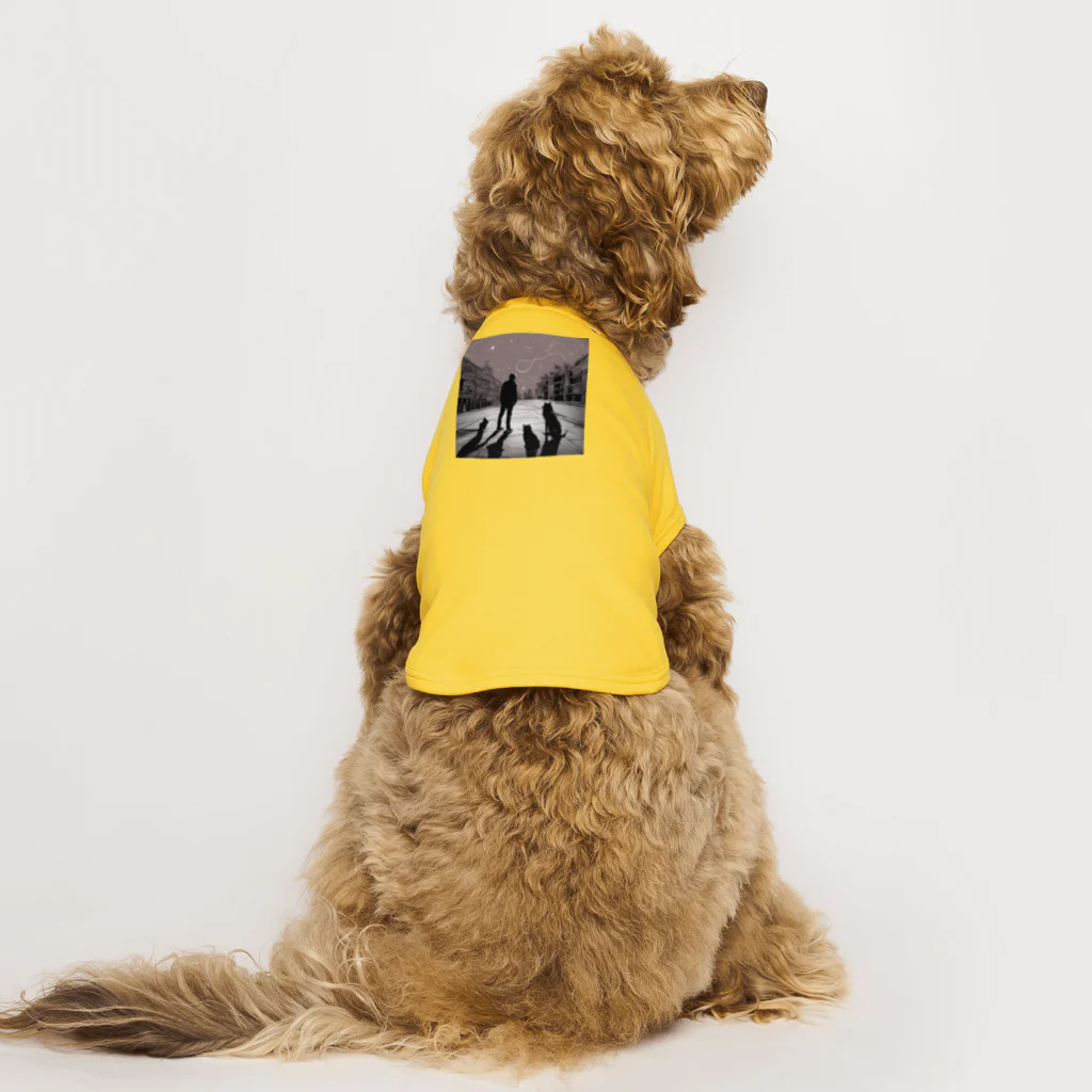 AISHOP の星空の下で Dog T-shirt