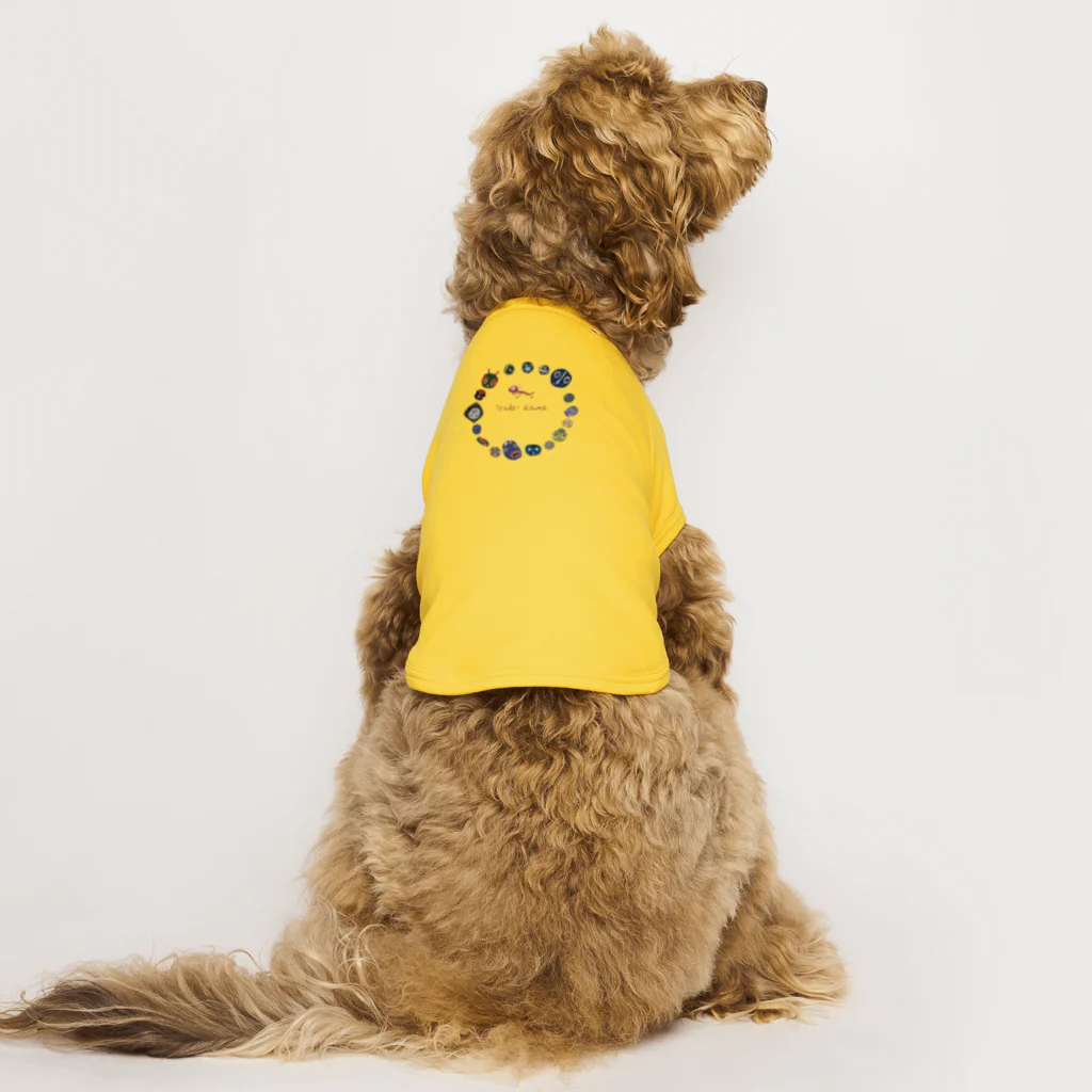 nachau7のglass bead　トンボ玉30 Dog T-shirt