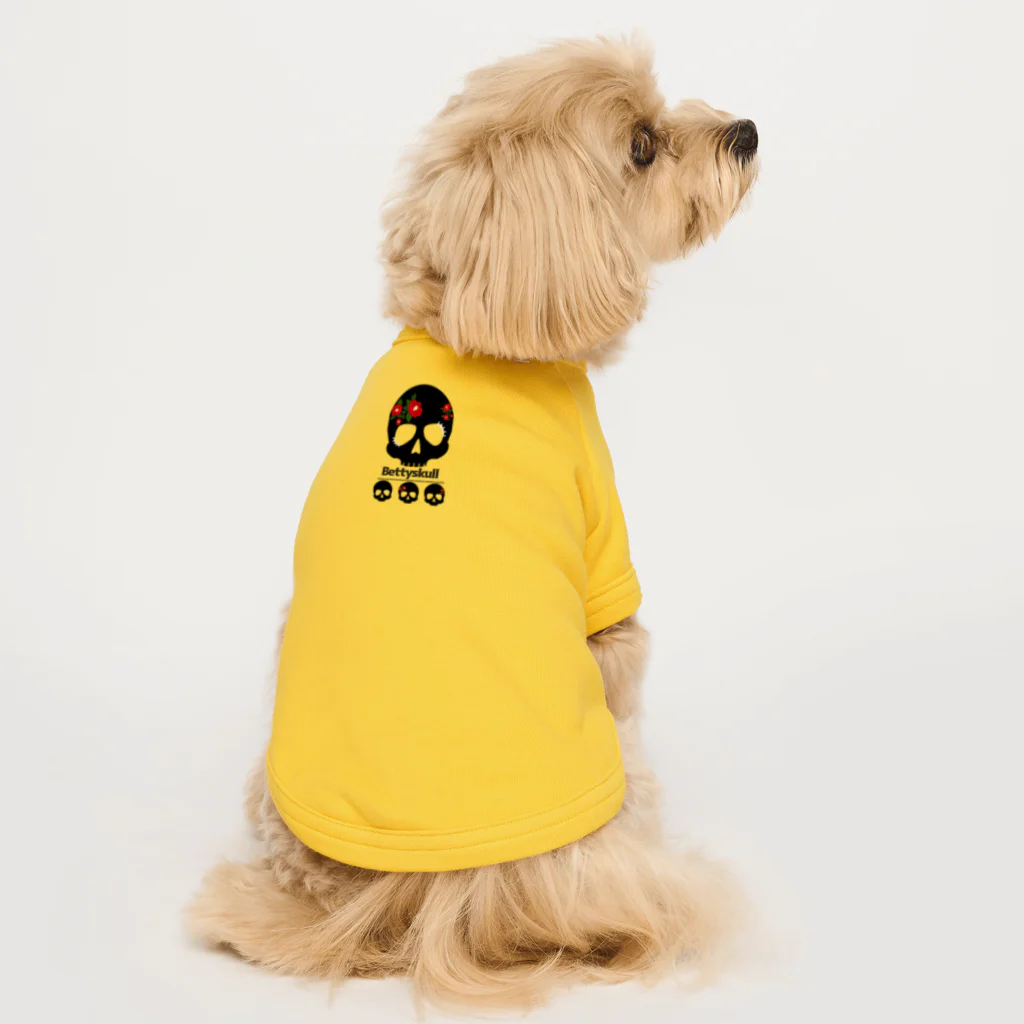 yuki-tsubakiのBetty skull  Dog T-shirt