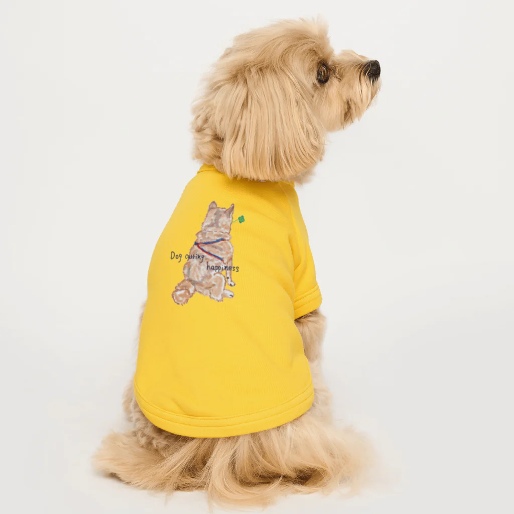 いっぷく処 てんてんの幸せを運ぶ犬 ドッグTシャツ