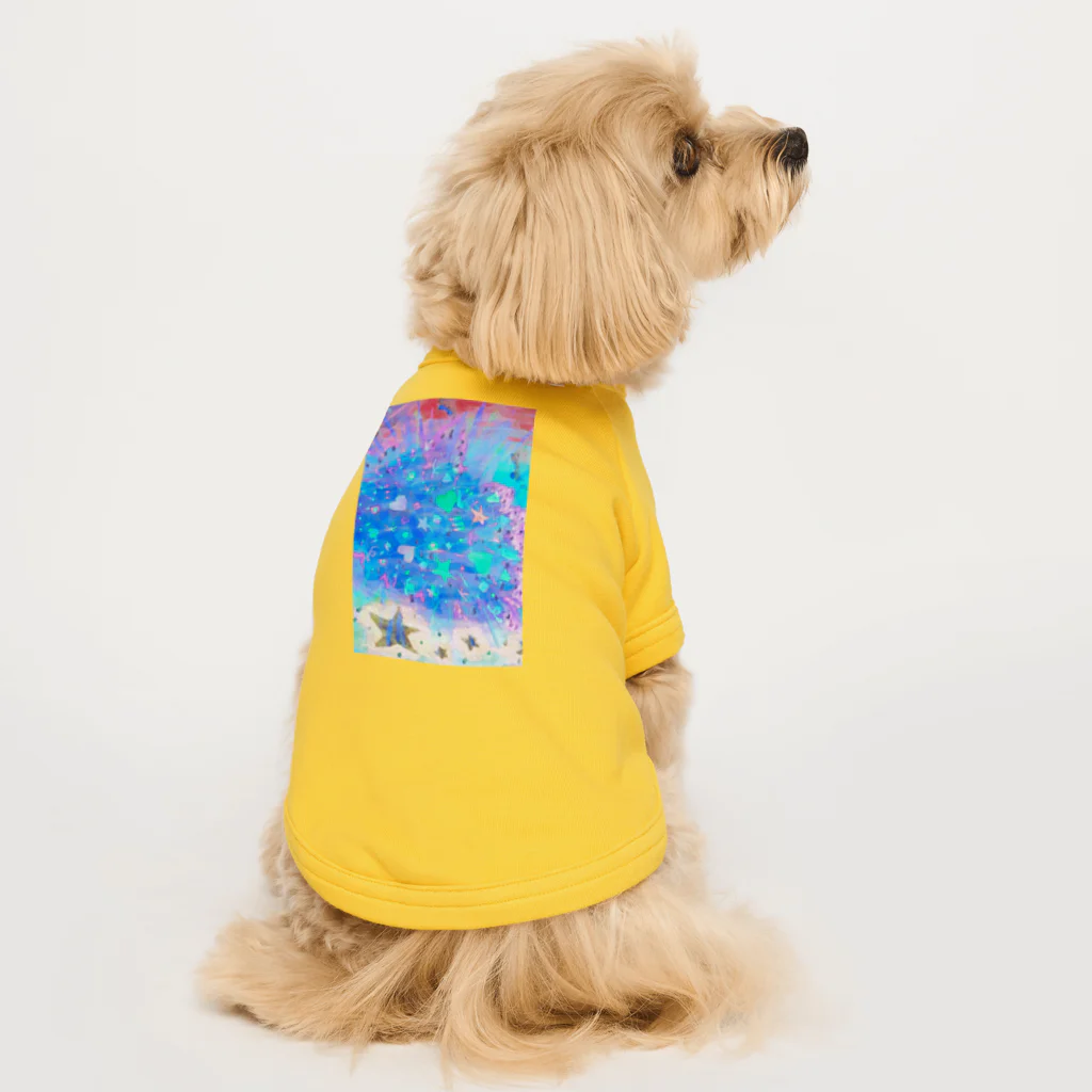 🐶シュナといろいろ🎨の⭐︎♡ (ブルー) Dog T-shirt