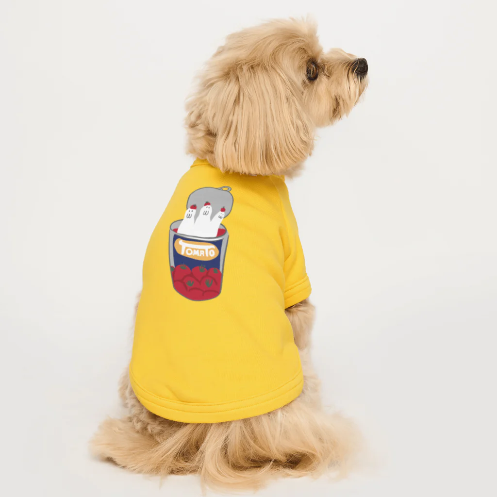 けちゃっぷごはんのお店のトマト缶ペリペリ Dog T-shirt