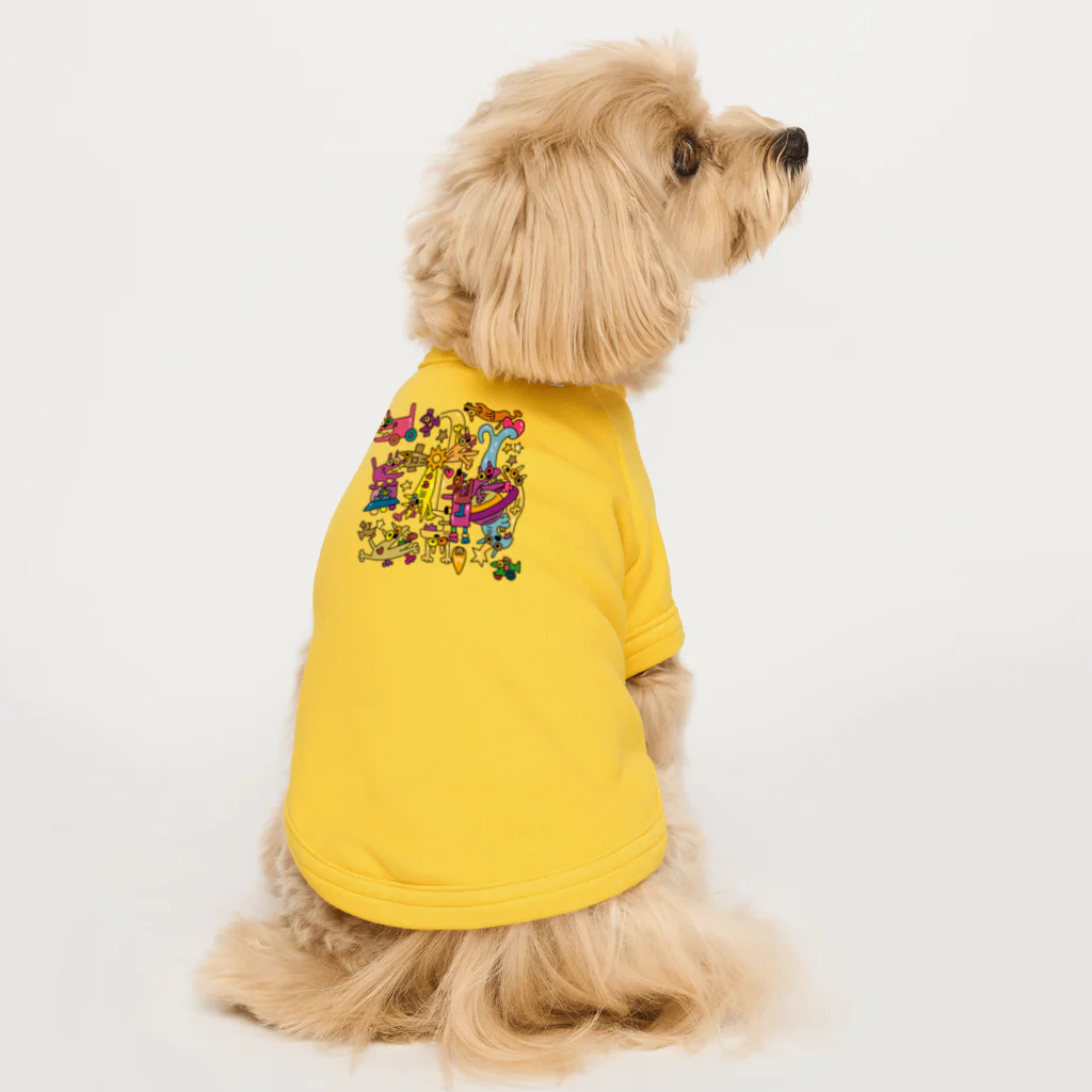 ぴょろりんちょ🐤のキテレツねこ宇宙 Dog T-shirt