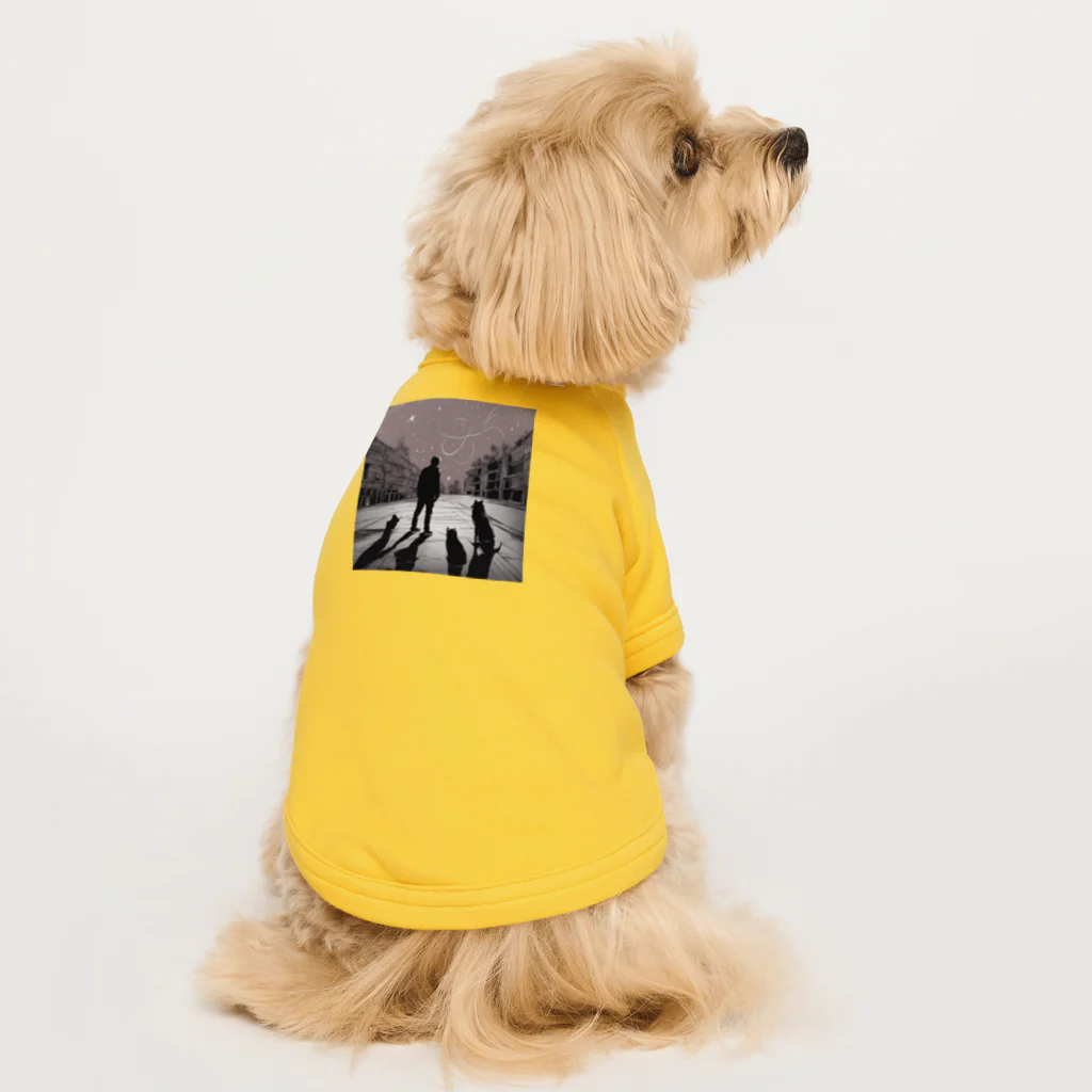 AISHOP の星空の下で Dog T-shirt