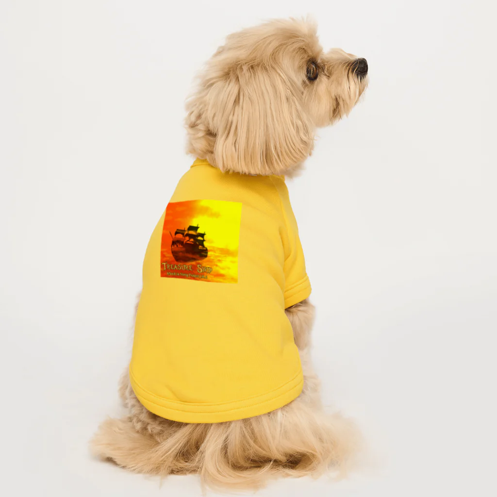 🌕朧月夜と紅茶時間☕️🫖のTREASURE SHIP” Dog T-shirt
