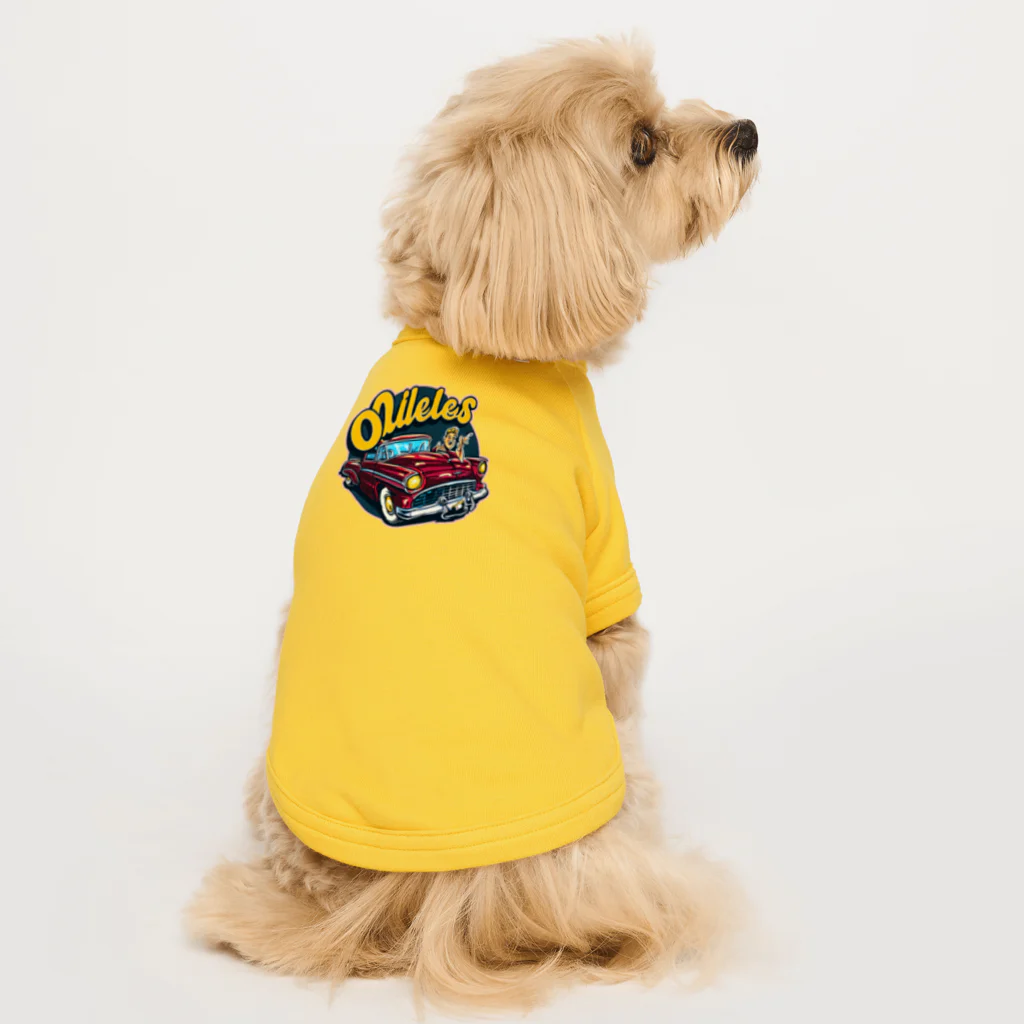 islandmoon13のOLDIES　　50’ｓ ＣＡＲ Dog T-shirt