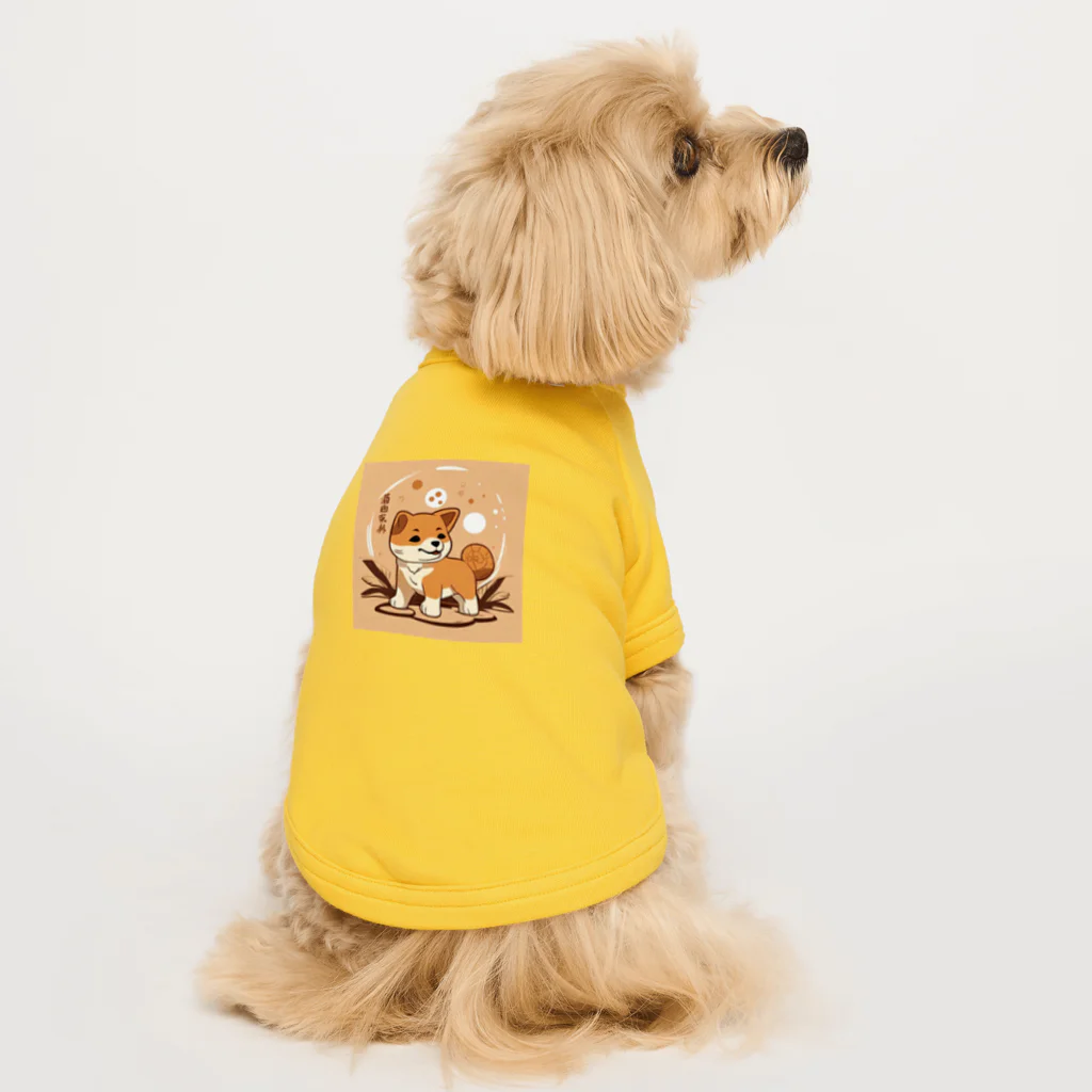 dcgnori／ワンコ画像の柴犬、縄文☆彡古代くん Dog T-shirt