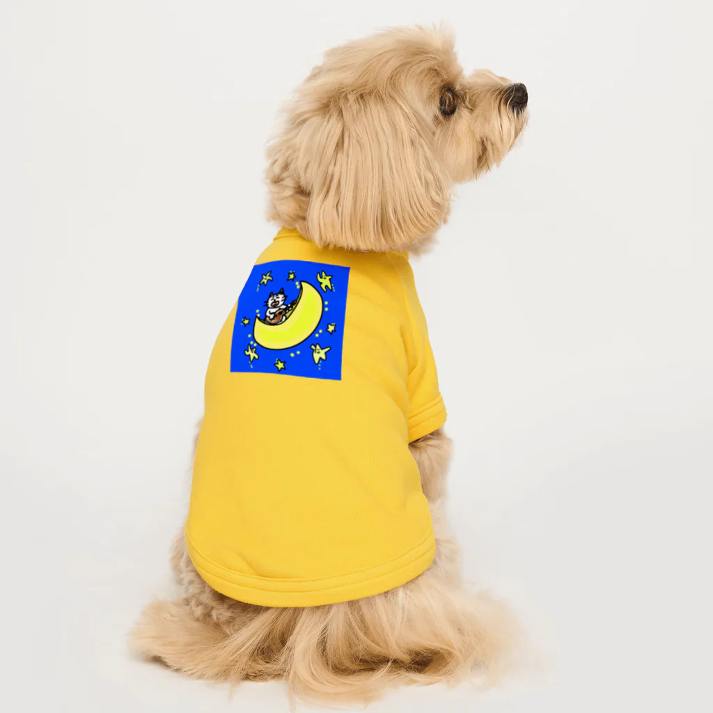 Number.14の月夜に歌うネコ Dog T-shirt