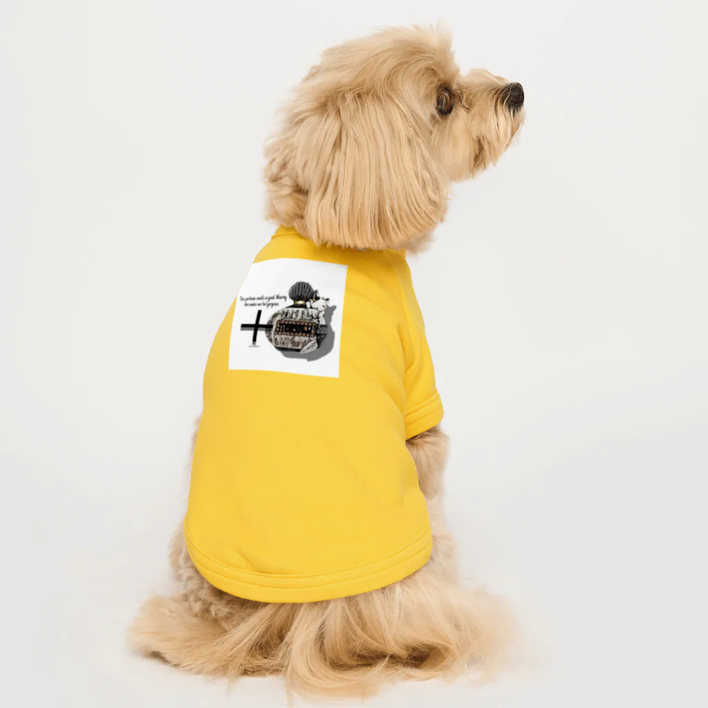 ＋CARABBIの香水瓶と猫 Dog T-shirt