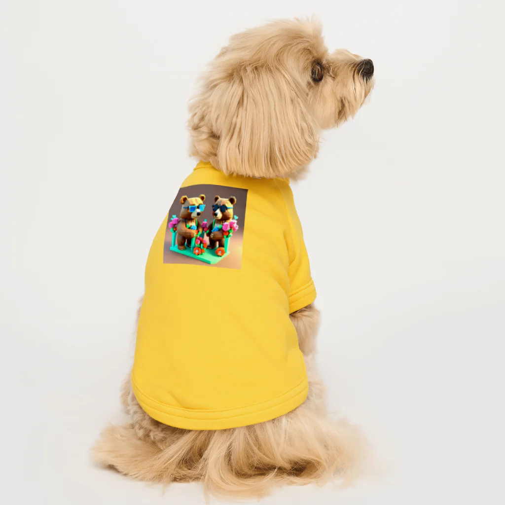 さとうさしみ。のメガネっクマ④ Dog T-shirt