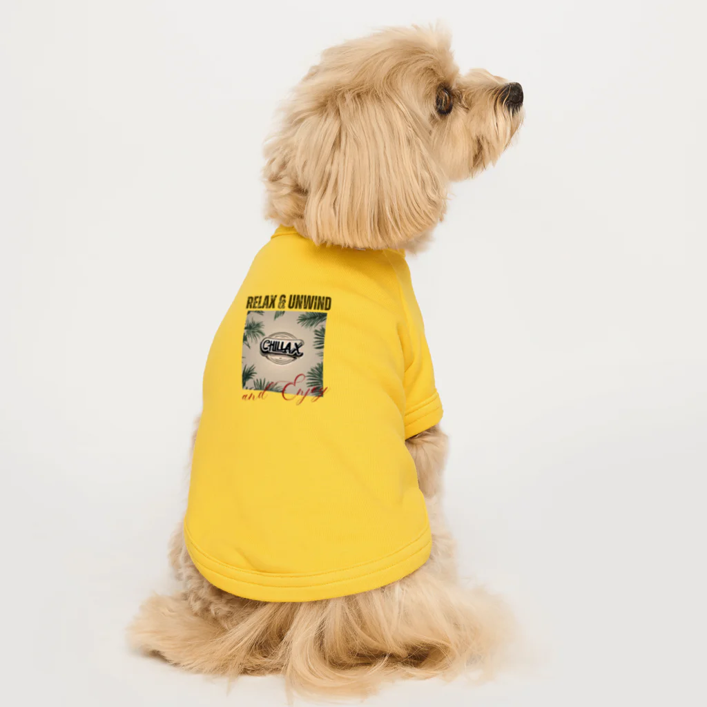 si-moのゆっくりまったりリラックス　Chillax!シリーズ Dog T-shirt