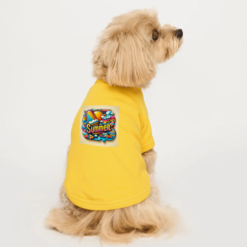 まんまるちゃんのサマー▪ノスタルジア Dog T-shirt