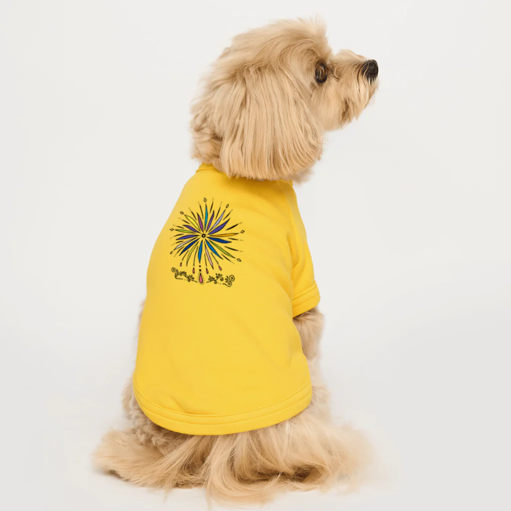 つぶつぶとの花の雫 Dog T-shirt