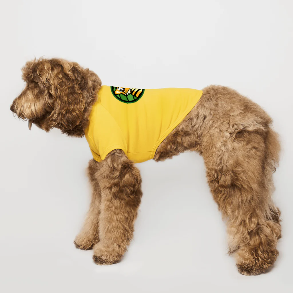 ハナドリカ SUZURI店のバンブーに虎 Dog T-shirt