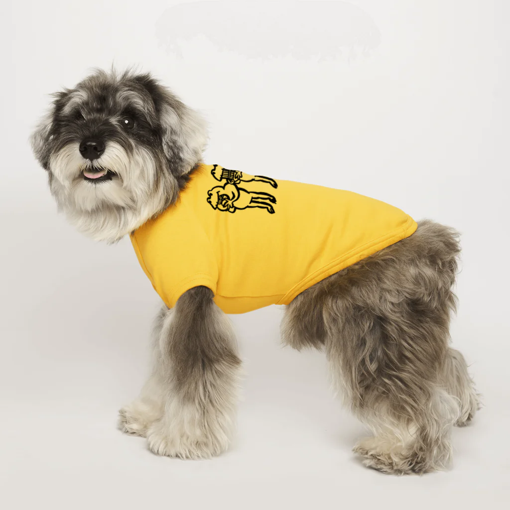 なにかごようですか？のカエル３ひき Dog T-shirt