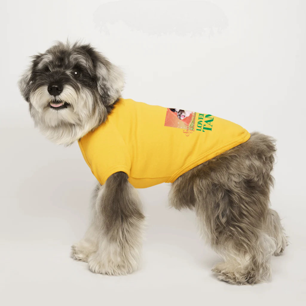 シーズーっぽいしろくろの犬たちのSUIKA DAISUKI TAMA'S Dog T-shirt