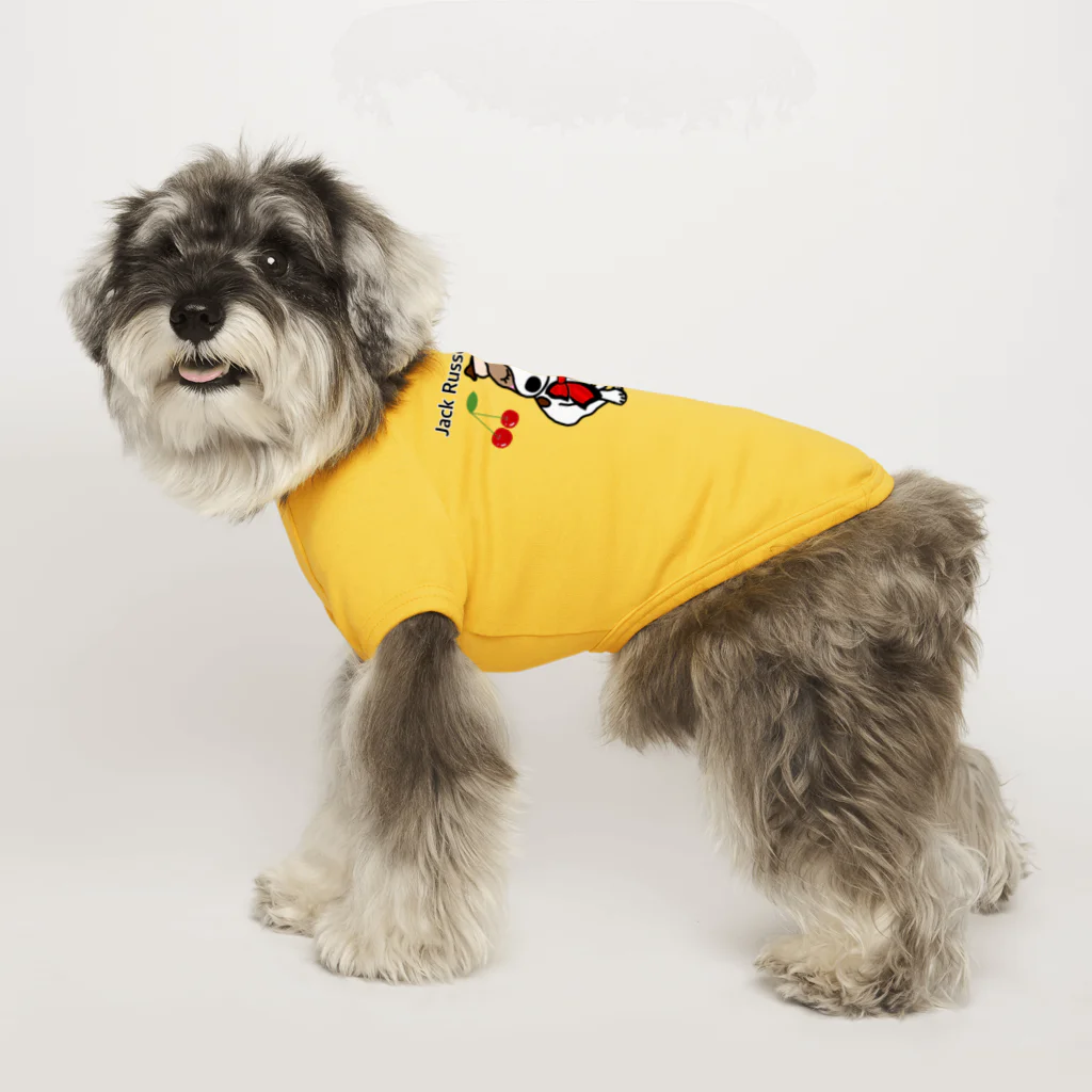 虹色PLUSの可愛いジャックラッセルテリア犬 Dog T-shirt