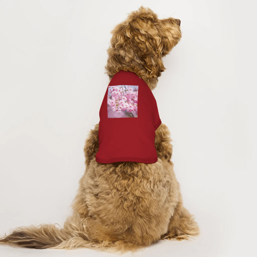 akane_art（茜音工房）の癒しの風景（八重桜） Dog T-shirt