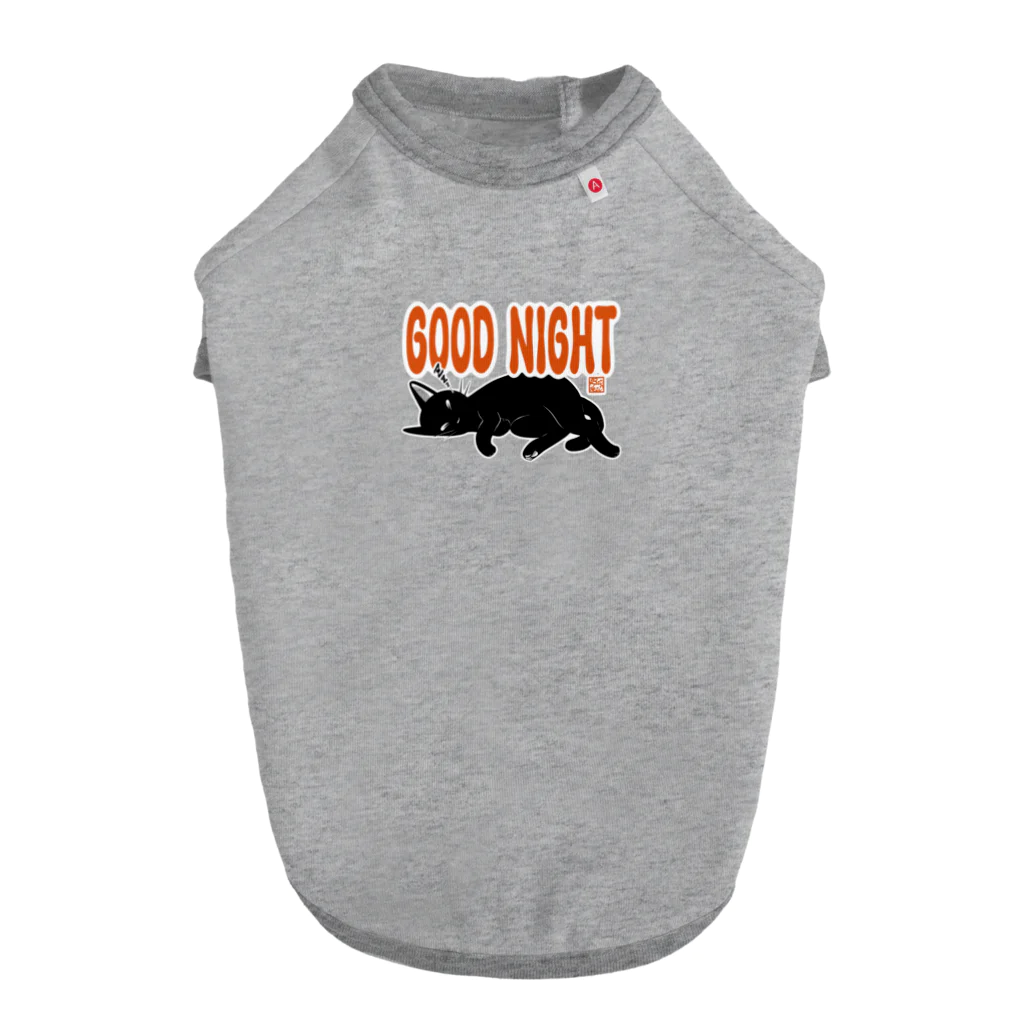 BATKEI ARTのGOOD NIGHT ドッグTシャツ