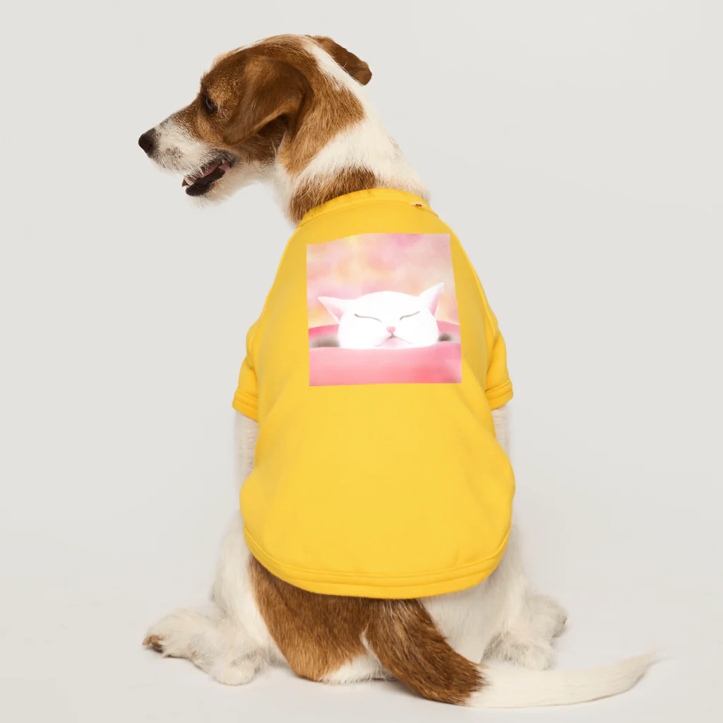 ミズノ リエ　グッズのあごのせ寝 Dog T-shirt