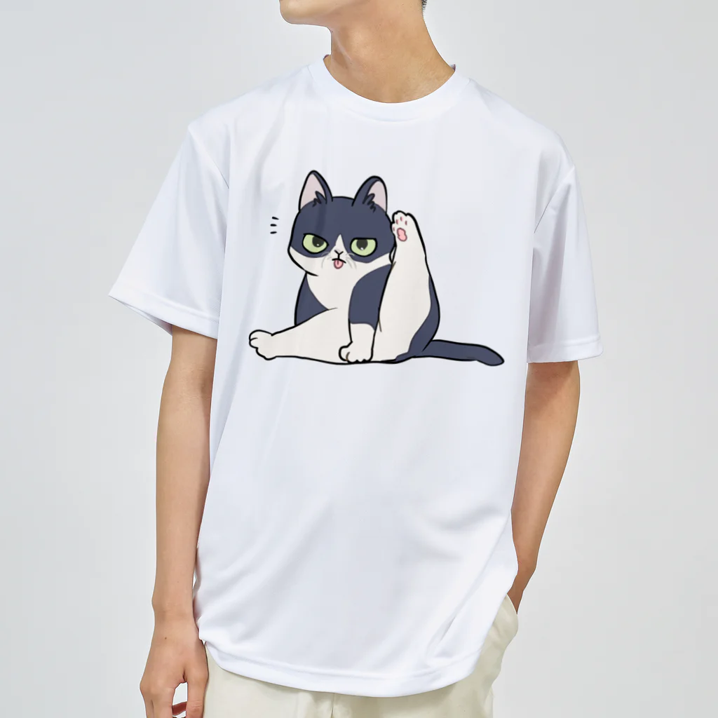 寂しんぐのはちわれのねこ(毛づくろい) Dry T-Shirt