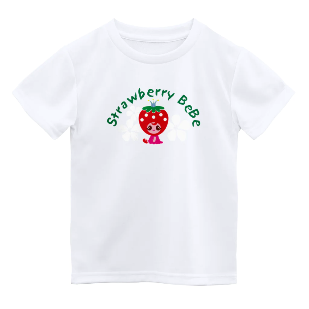 Illustrator Moca&Ram shopのいちごのお姫さまStrawberry BeBe🍓ストロベリーべべ Dry T-Shirt