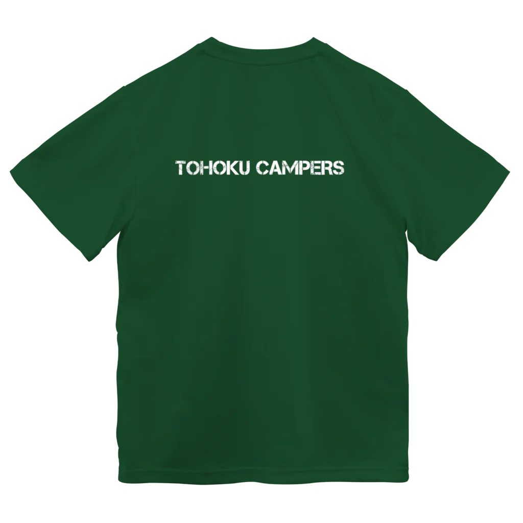 8garage SUZURI SHOPのTOHOKUCAMPERS ドライTシャツ