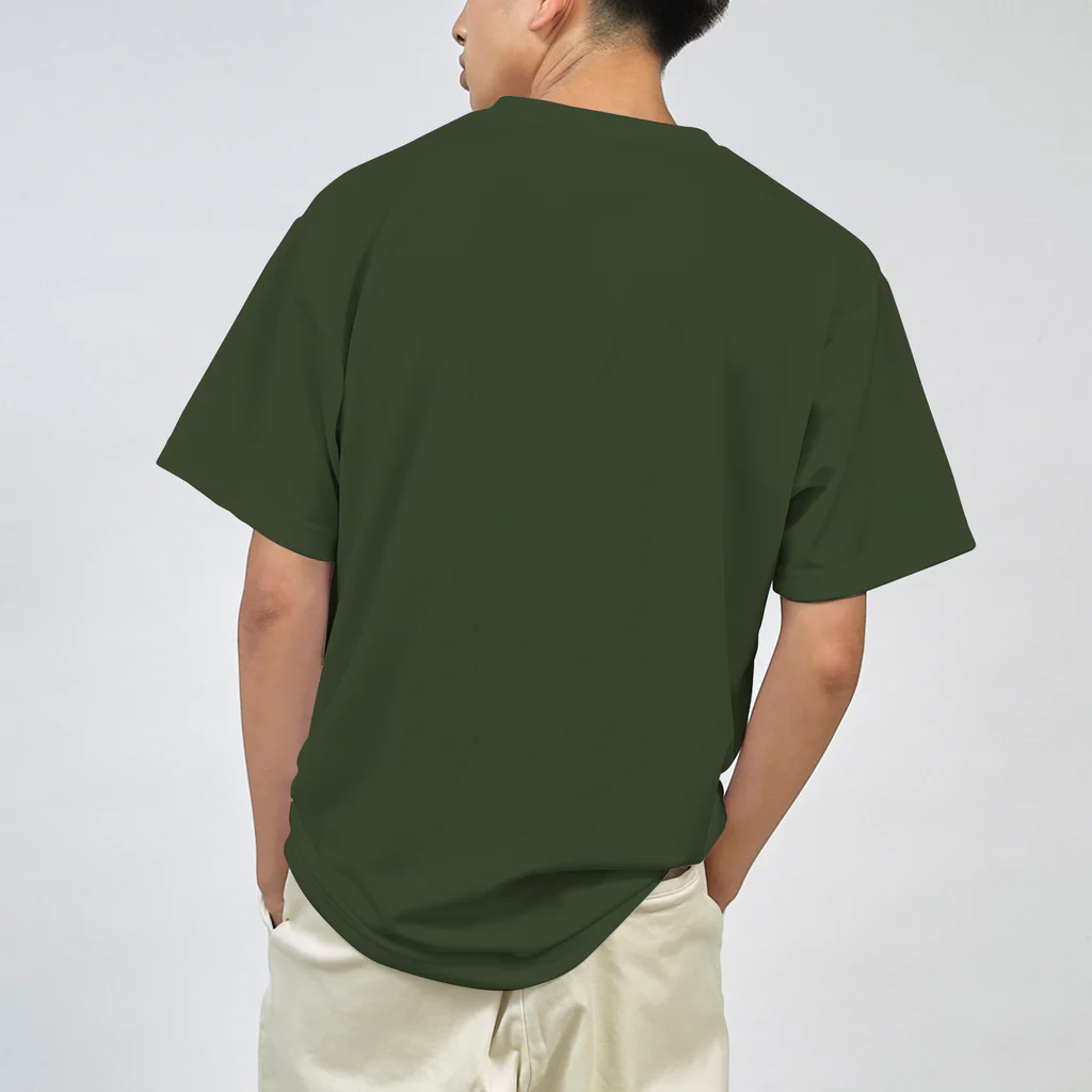 中野ピク氏ショップ SUZURI支店の歩くカルガモの親子 白線 Dry T-Shirt