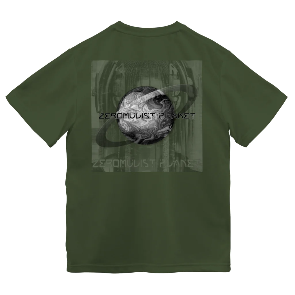 Aimurist のZeromulist planet IAM モノクロ Dry T-Shirt