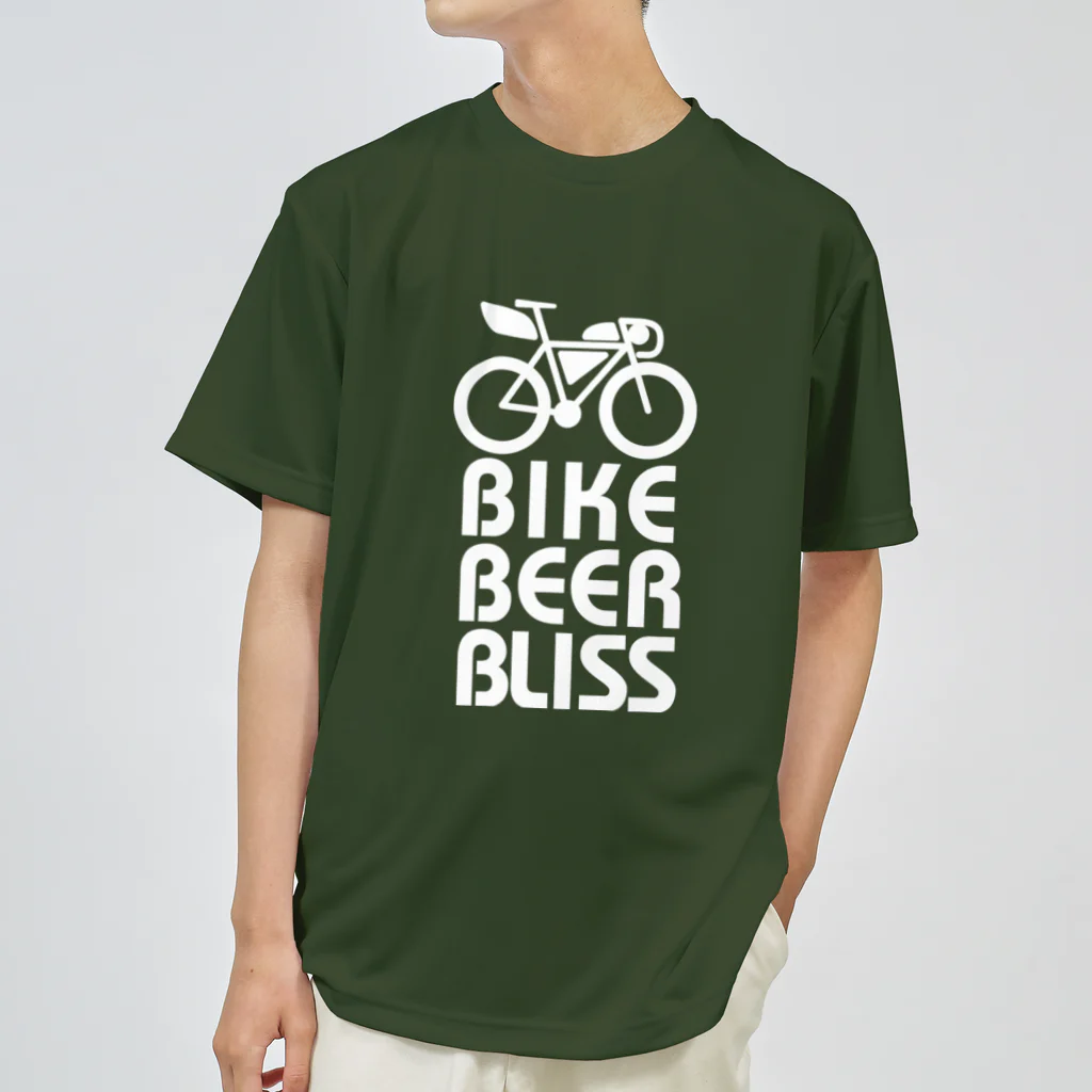茶玄豆麦商店 with Bongole cycling TeamのBIKE BEER BLIS Dry T-Shirt