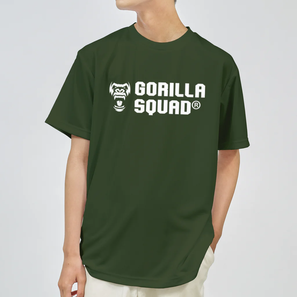 GORILLA SQUAD 公式ノベルティショップのGORILLA SQUAD ロゴ白 Dry T-Shirt