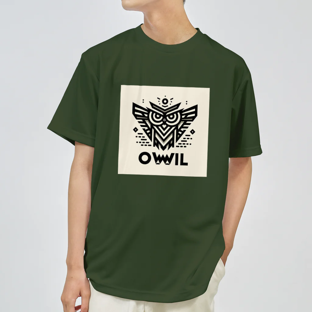 kotpopのOwl and knowledge ドライTシャツ