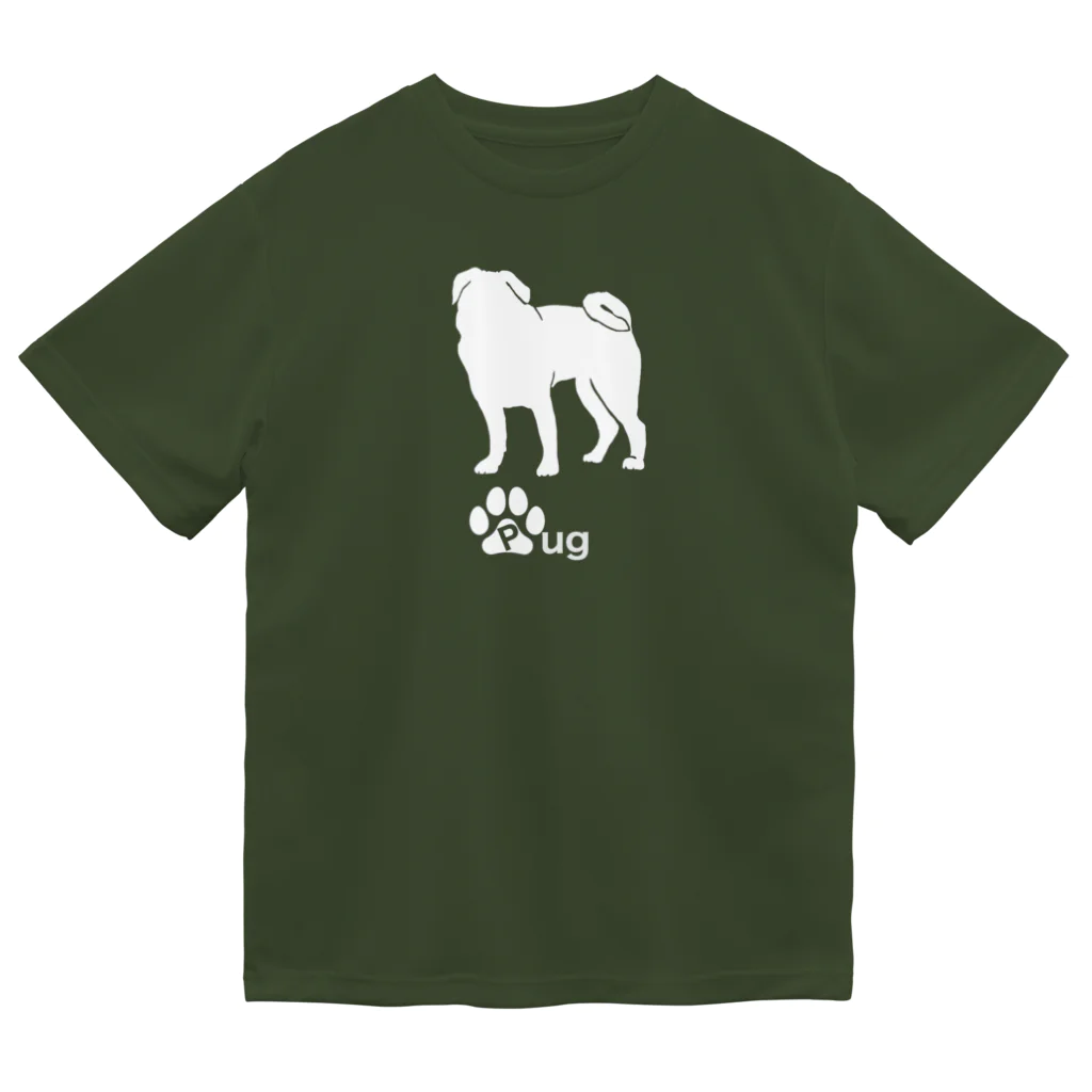 bow and arrow のパグ犬 Dry T-Shirt